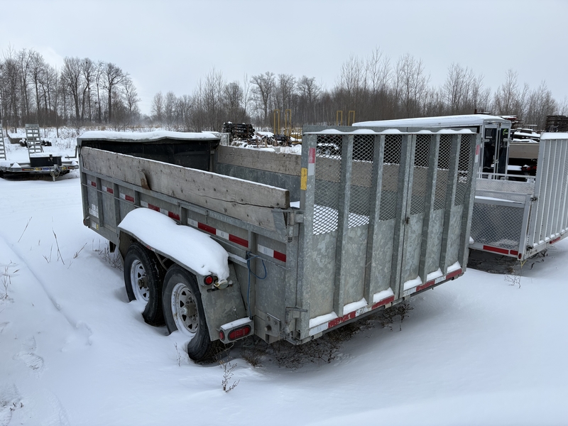 Cargo, Utility Trailers  AS-IS 2021 J&J 6 Ton Galvanized Dump Trailer Photo